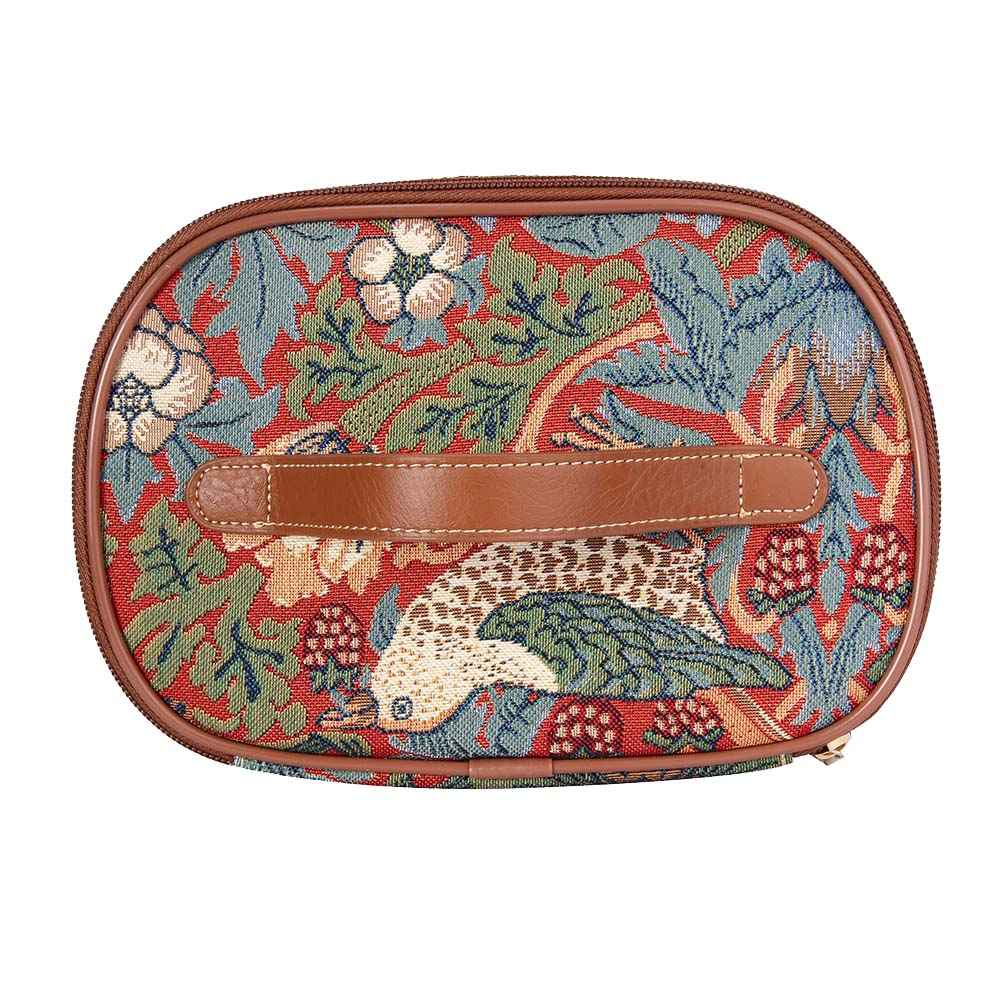 William Morris Strawberry Thief Red - Toiletry Bag - Lolomo!