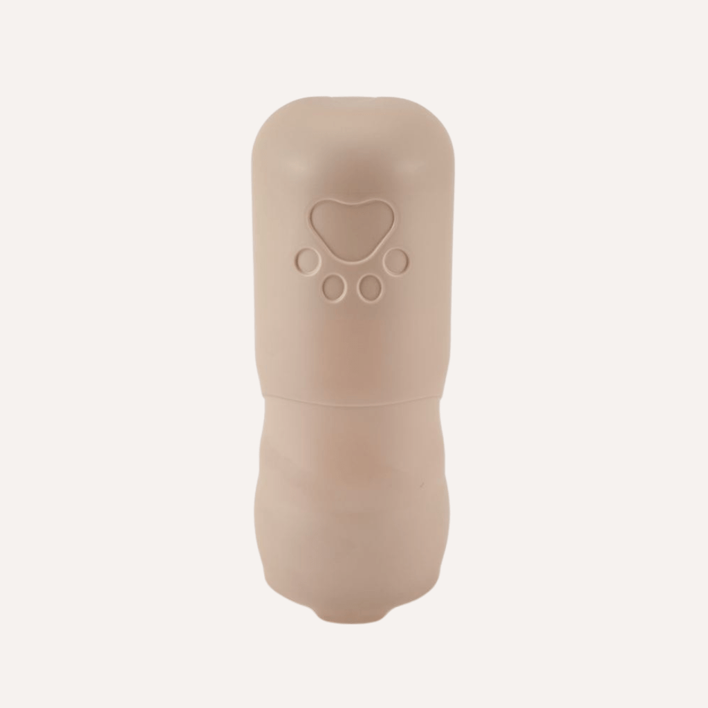 Bouteille d'eau de voyage pour chien avec porte-friandises – Étanche et sans BPA 350 ml