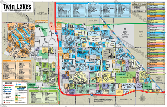 Twin Lakes, Las Vegas, NV - POSTER PRINTS