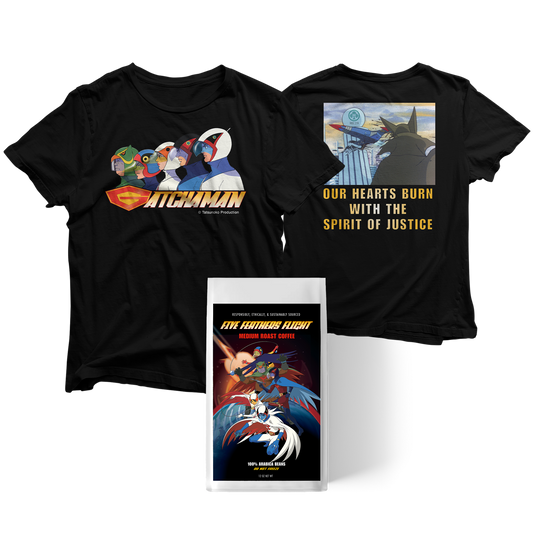 Gatchaman Tee Coffee Combo