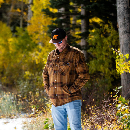 Veste en flanelle isolante Juniper - Dijon/Marron 