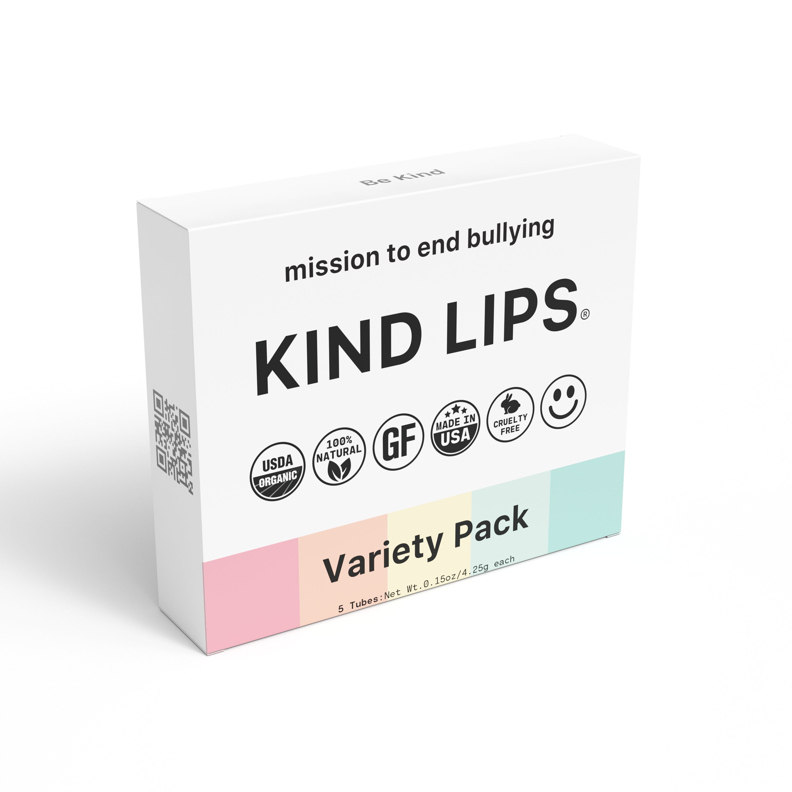 Paquete de 5 bálsamos labiales orgánicos variados