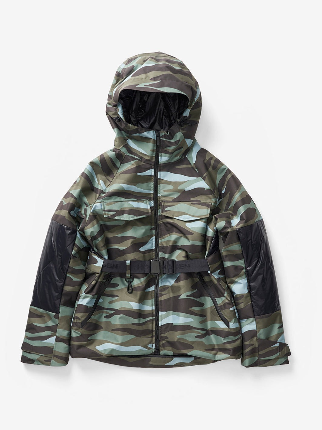 BELTED PARKA - Zea Camo