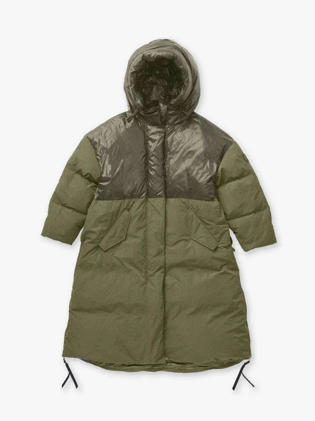 Long Down Puffer - Stone Green
