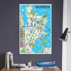West Ocean City Map, Worcester County, MD - POSTER PRINTS