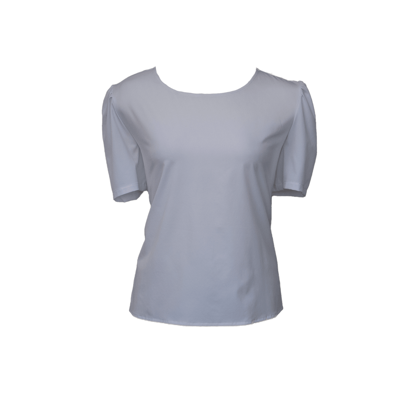 Elegant Round Neck Blouse in White – Chic Women’s Top