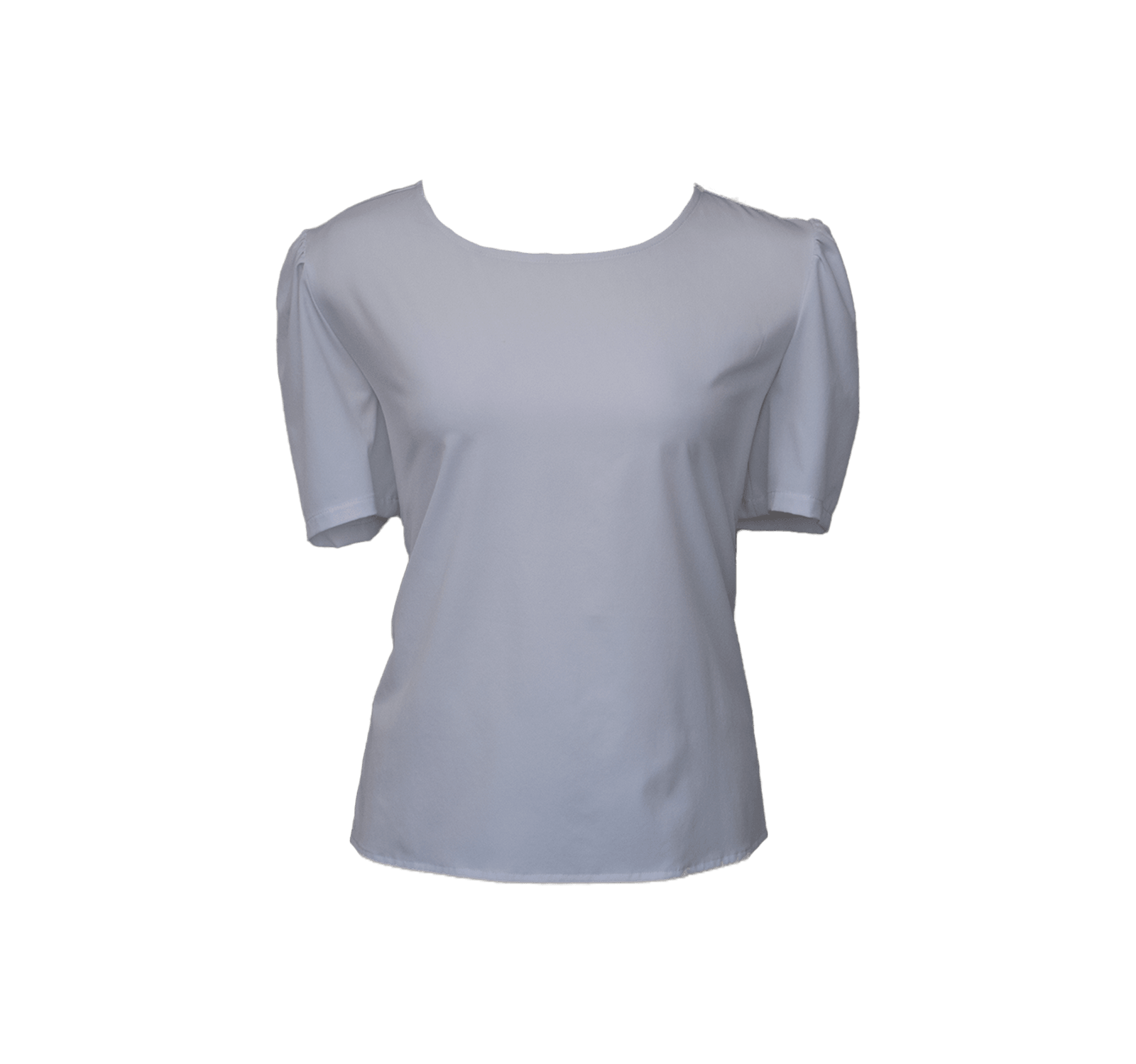 Elegant Round Neck Blouse in White – Chic Women’s Top