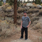 Mountains & Beer Sustainable Tee - Dark Heather Gray - Lolomo!