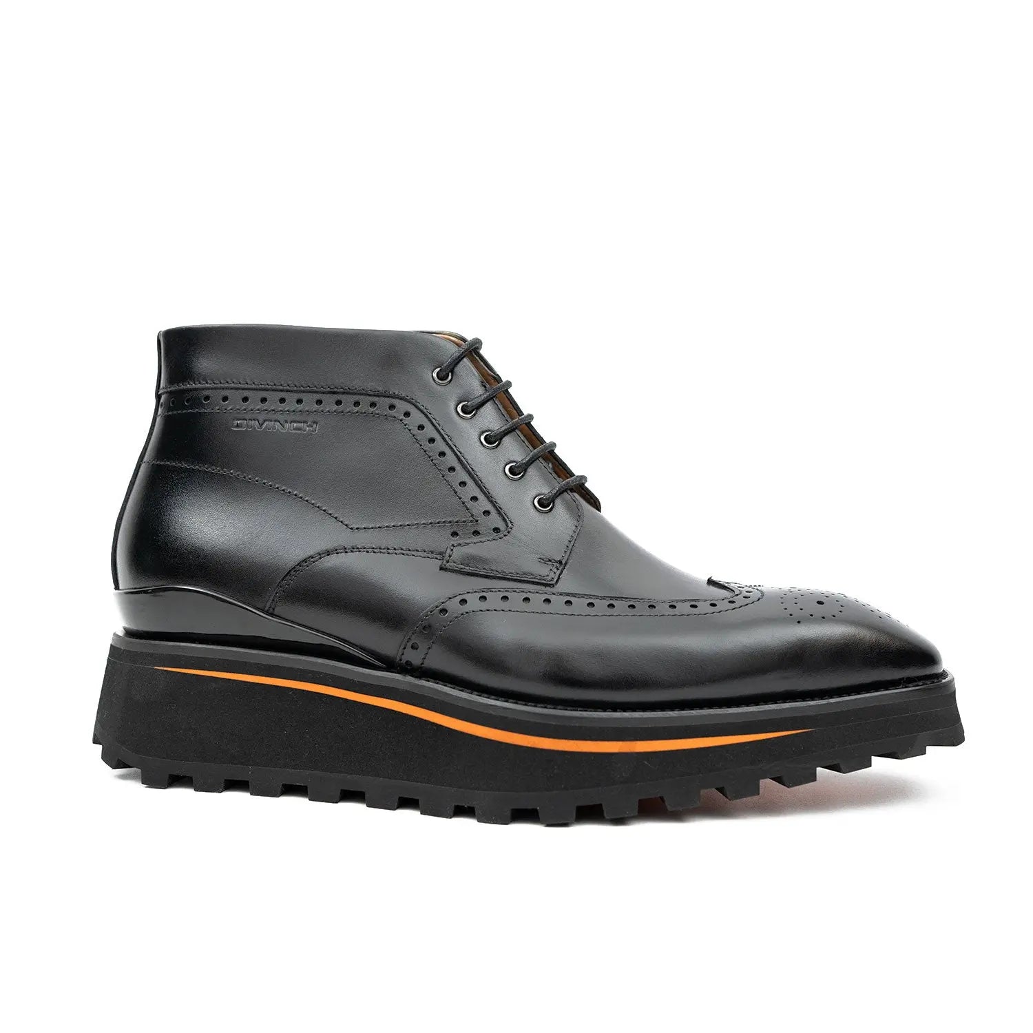 Zipper Brogue Martin Boots 2890 Black