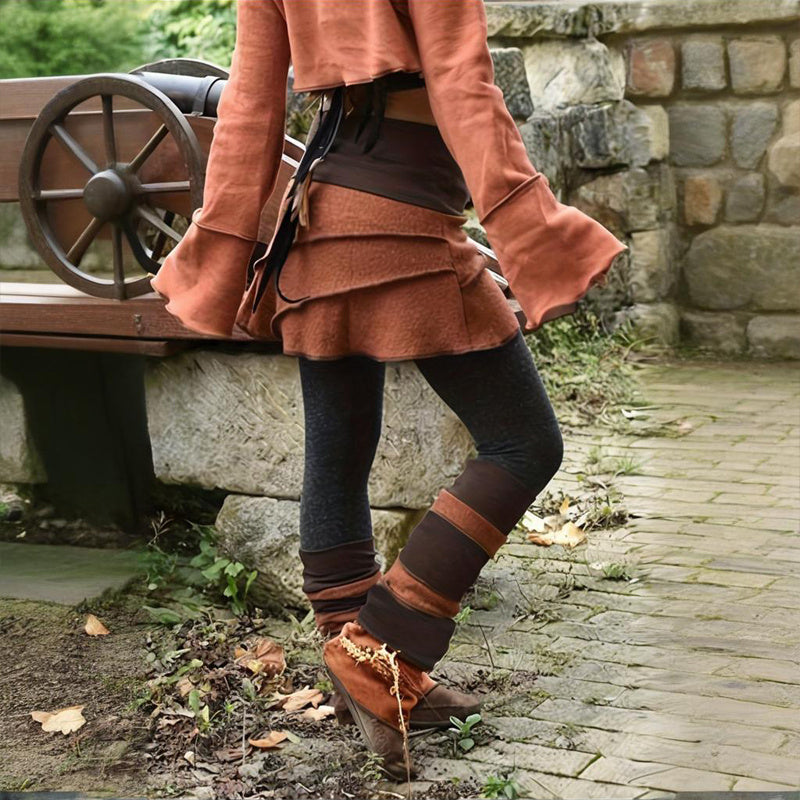 Women’s Color Block Asymmetrical Skort