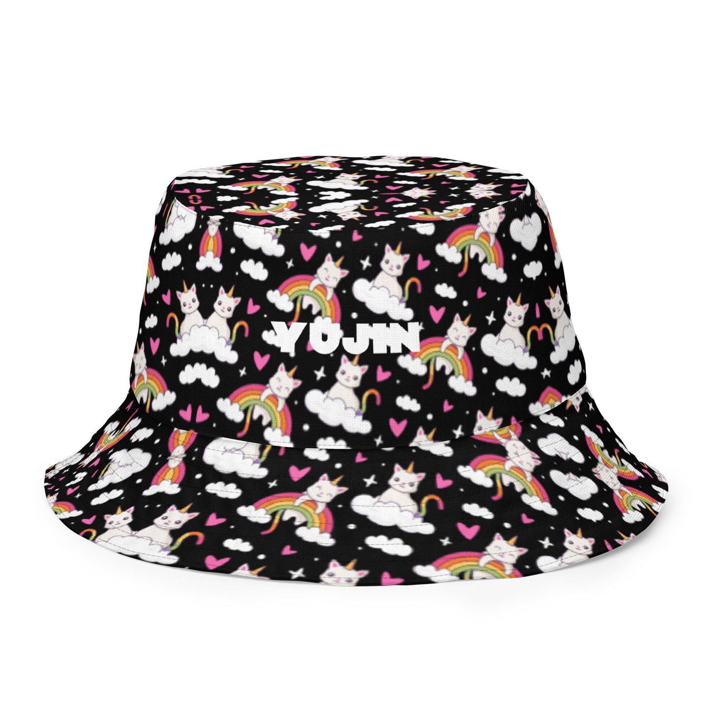 Black and White Reversible Bucket Hat
