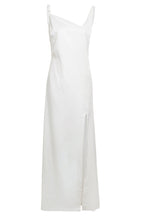 Asymmetric White Maxi Dress - Lolomo!