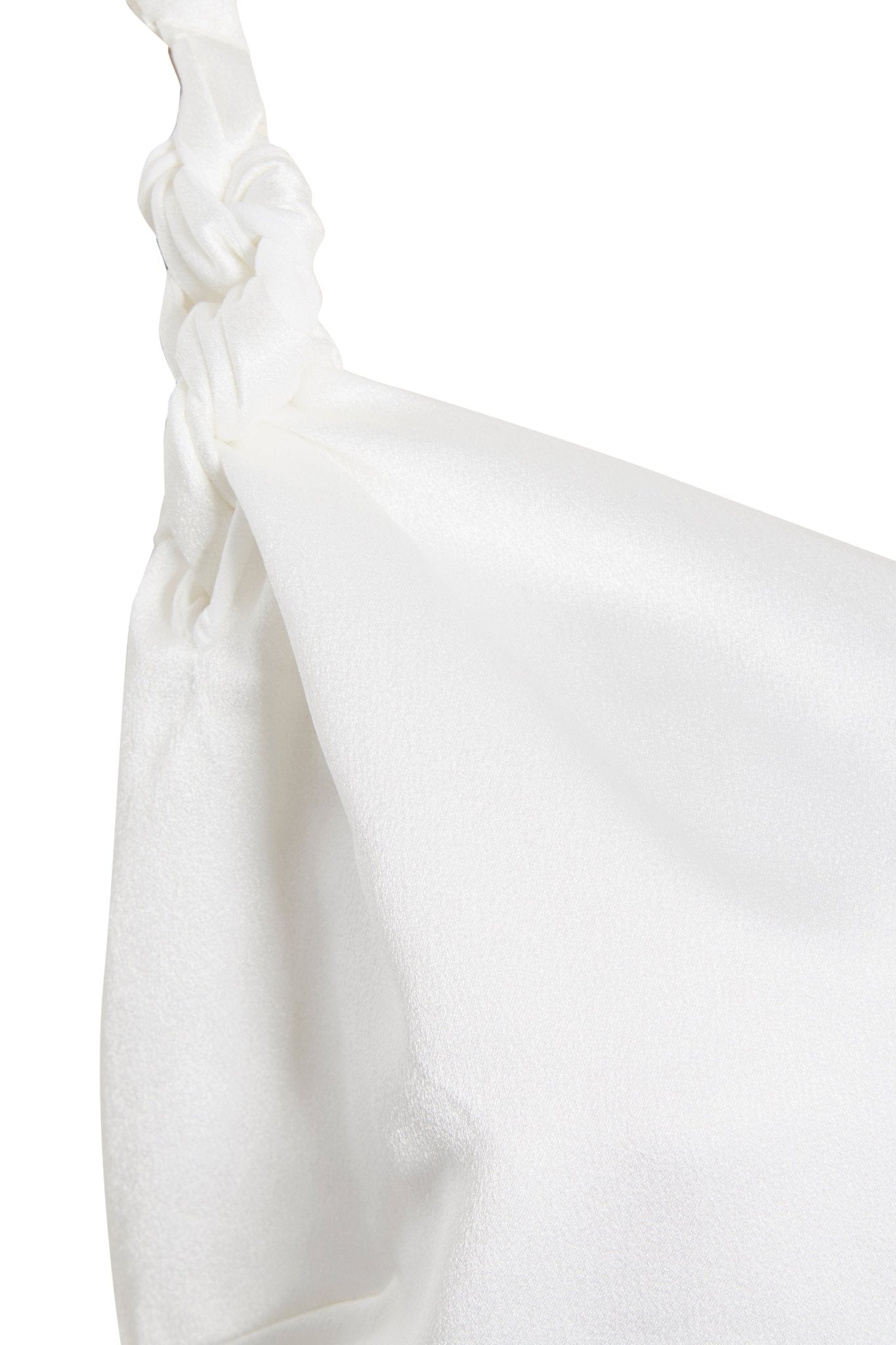 Asymmetric White Maxi Dress - Lolomo!