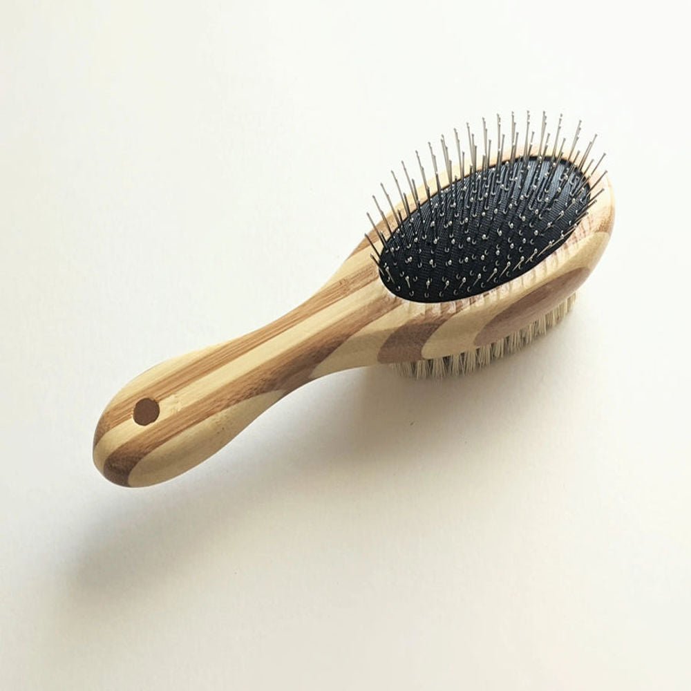 Brosse double face pour animaux de compagnie – Poils et fil pour la perte et le démêlage