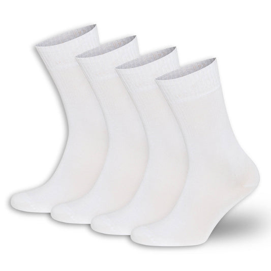 Men’s & Women’s Bamboo Diabetic Crew Socks 4-Pack