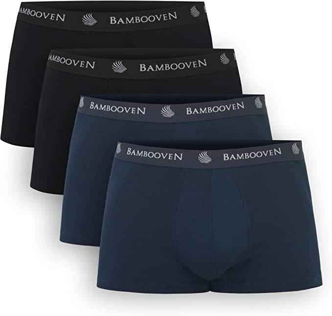Men’s Bamboo Trunks with Pouch 4-Pack