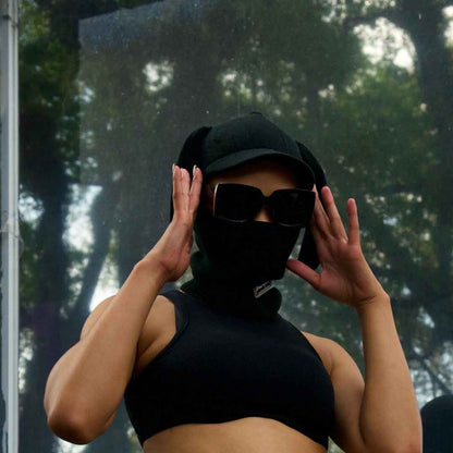 Black Brim 1-Hole Balaclava | Sleek and Functional Winter Accessory