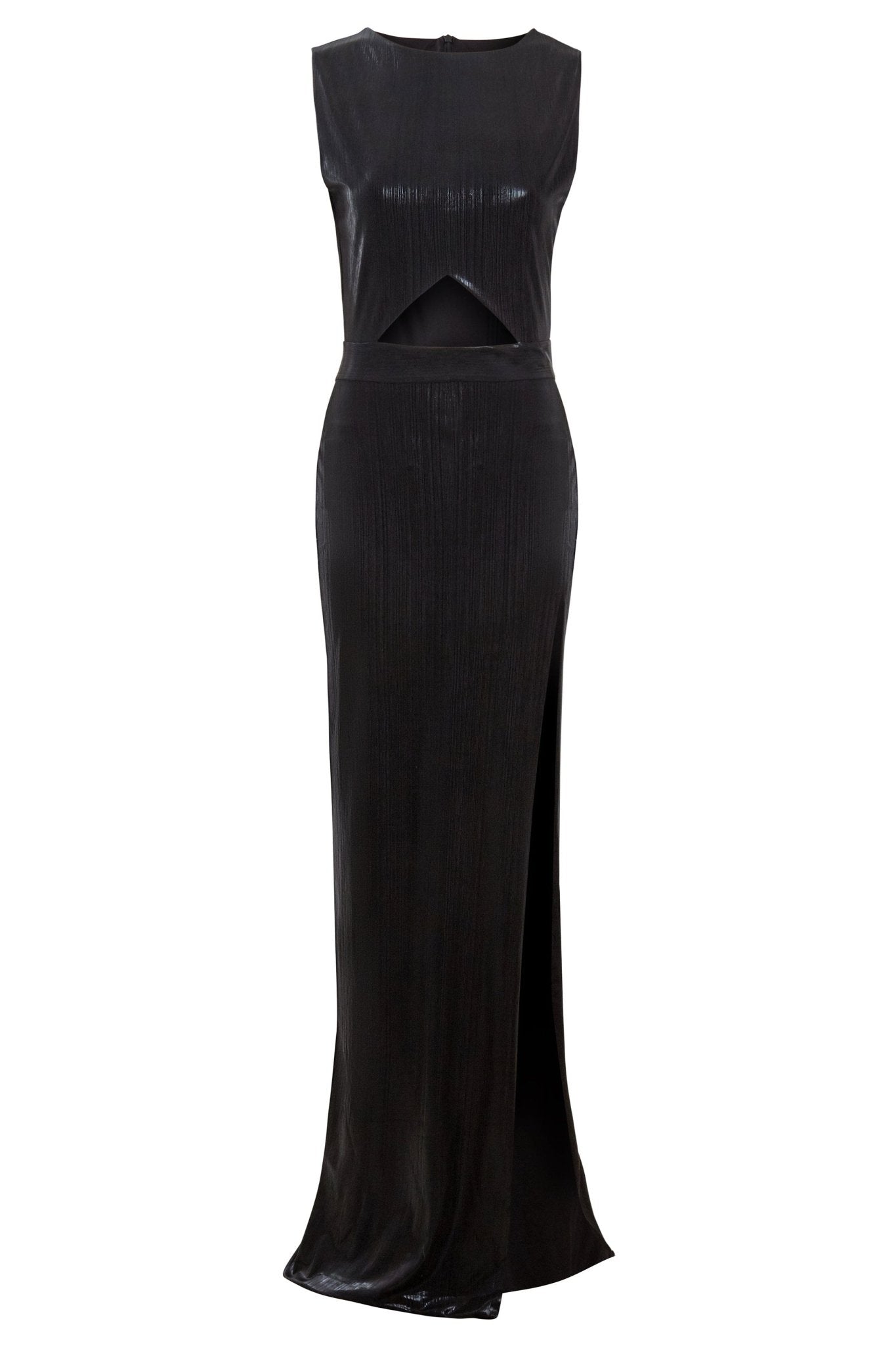 Black Cut - Out Maxi Dress - Lolomo!