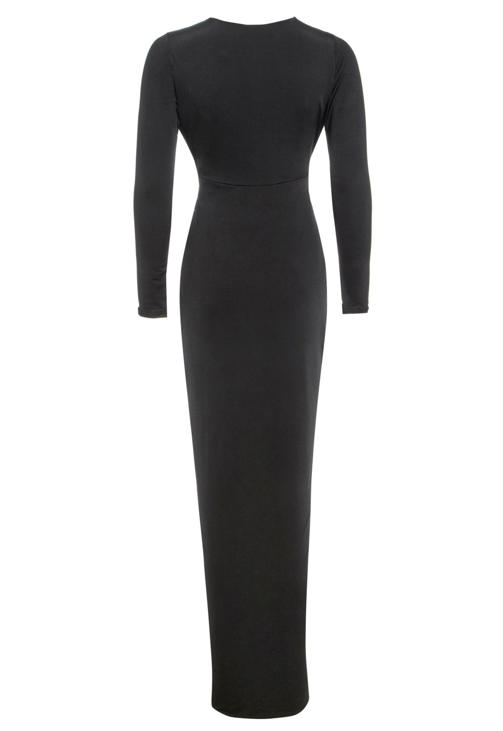 Black Knot Front Midi Dress - Lolomo!