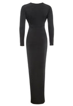 Black Knot Front Midi Dress - Lolomo!