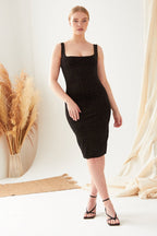 Black Polka Dot Dress - Lolomo!