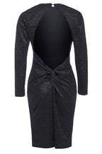 Black Twisted Backless Dress - Lolomo!