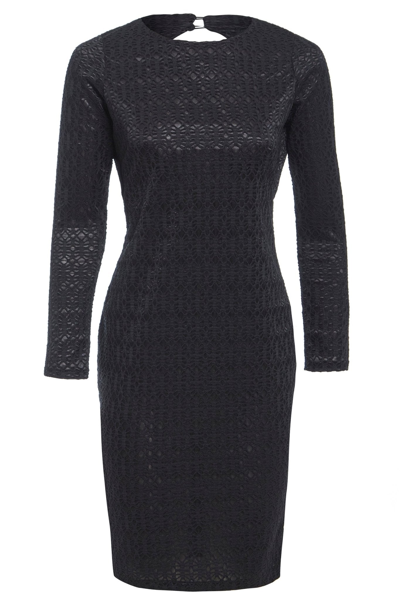 Black Twisted Backless Dress - Lolomo!