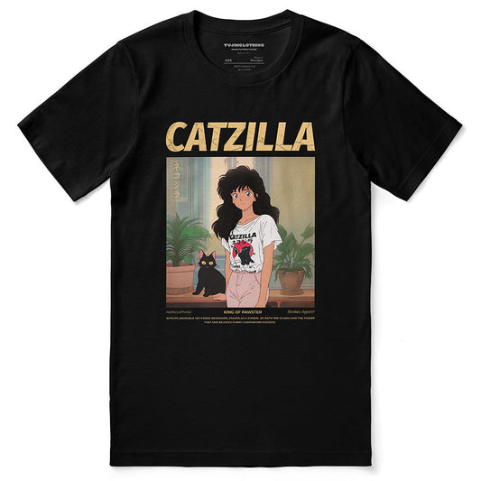 Catzilla And Girl T-Shirt