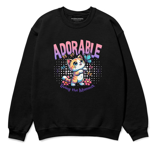 Sudadera con adorable gato