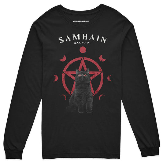 Samhain Cat Long Sleeve T-Shirt