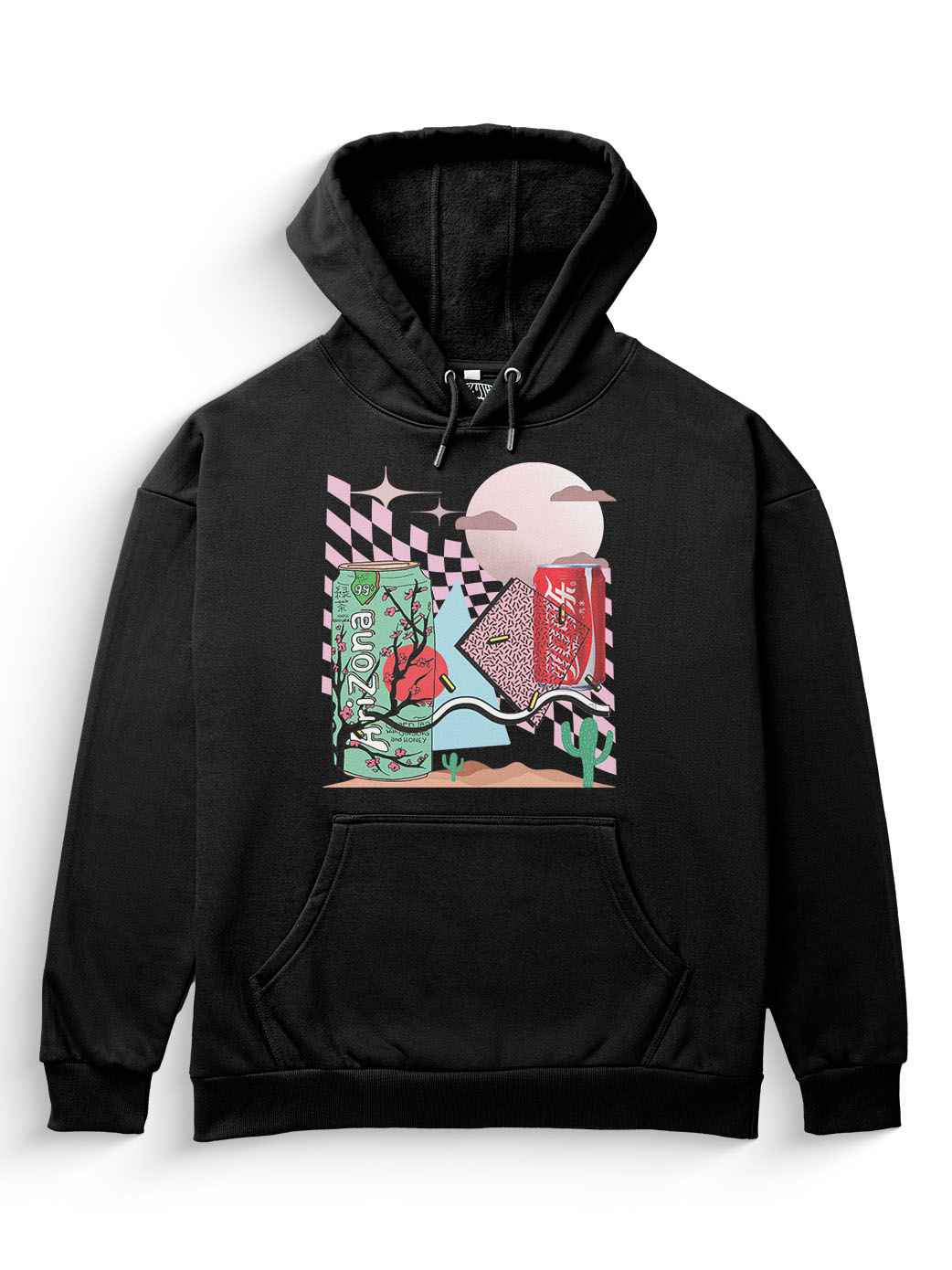 [Black/ L] Arizona Heavyweight Hoodie [Unisex] - 400 GSM