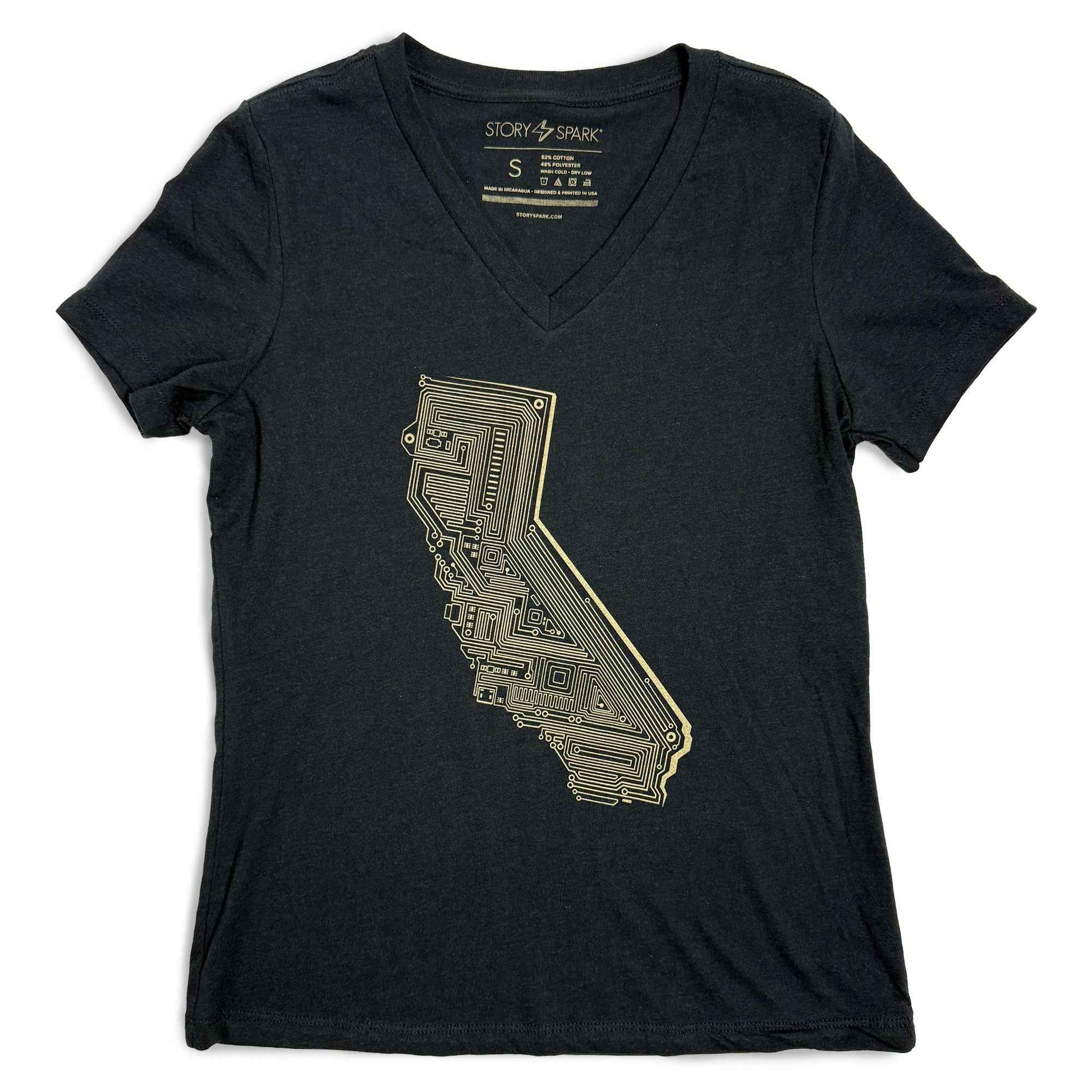 Cali Tech Womens V-neck T-shirt