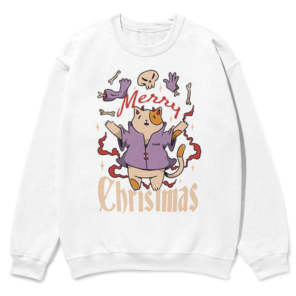 Cat Merry Christmas Sweatshirt - Lolomo!