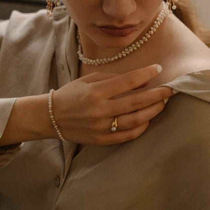 CORINE 18K GOLD PLATED RING