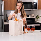 Sac fourre-tout en toile pour le vin