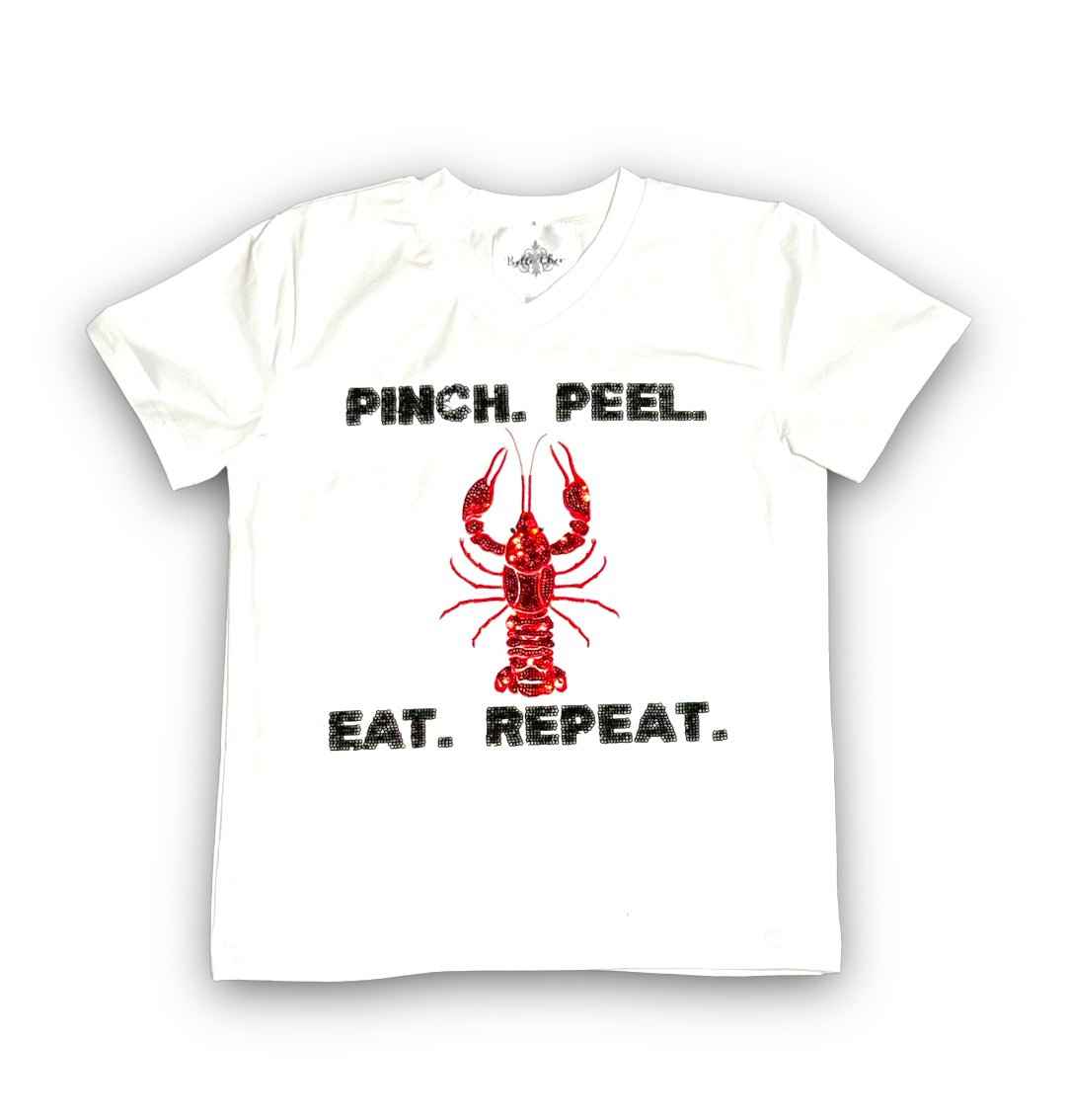 Crawfish Sequin Kids Shirt
