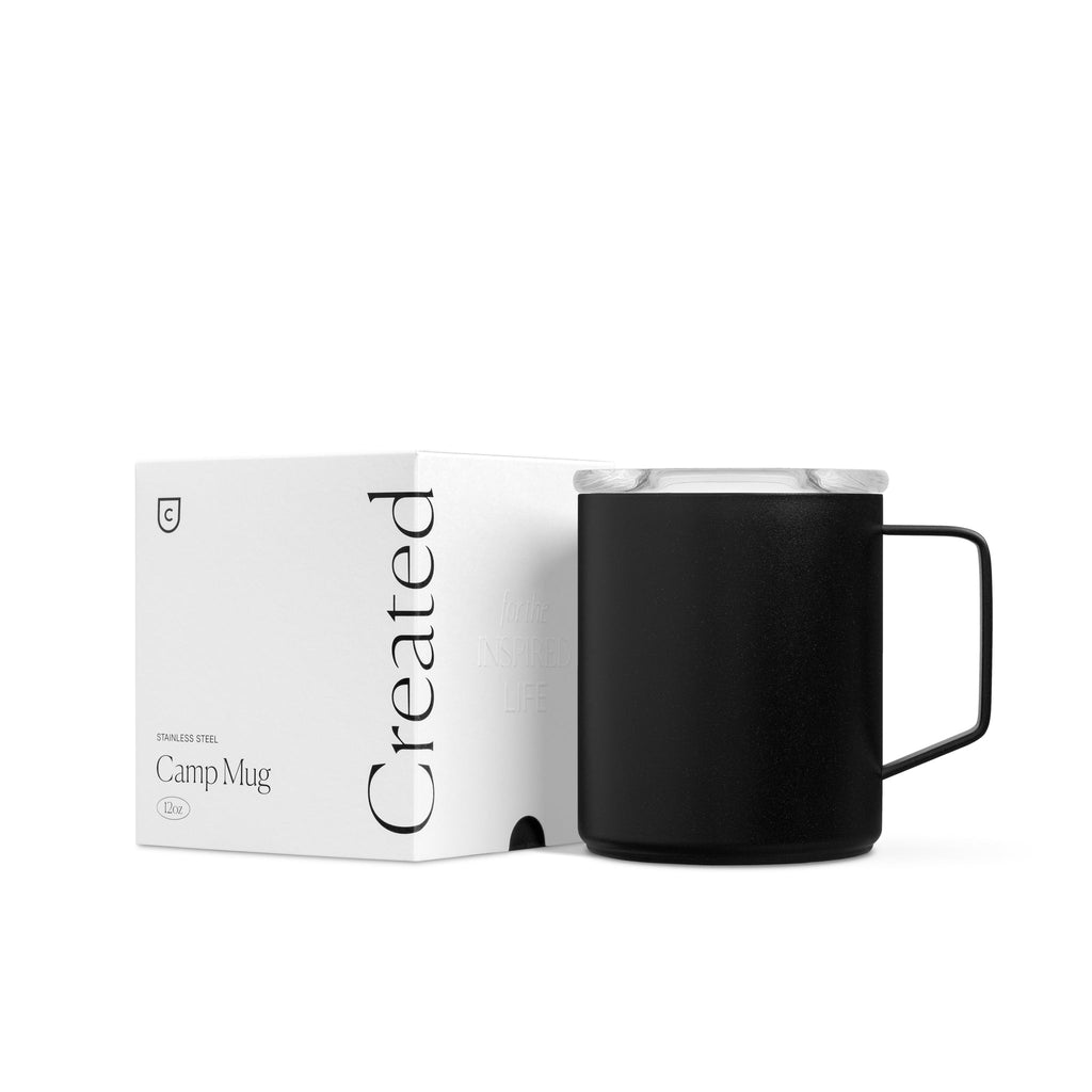 Tasse de camping 12 oz - Noir
