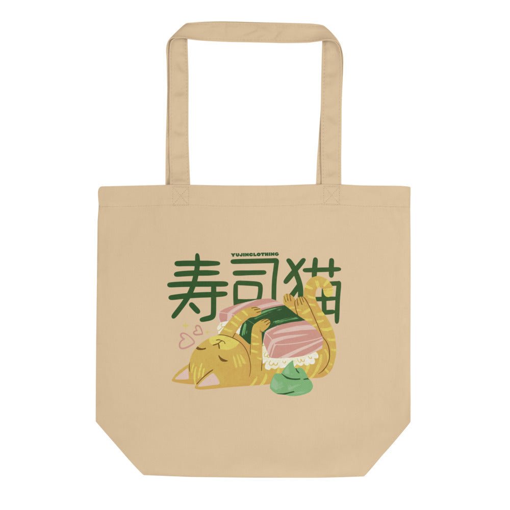 Cute Sushi Cat Eco Tote Bag - Lolomo!