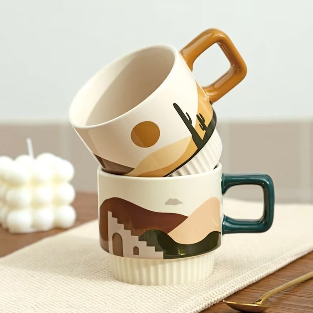 Desert Vibe Artisanal Mug | Handcrafted Ceramic