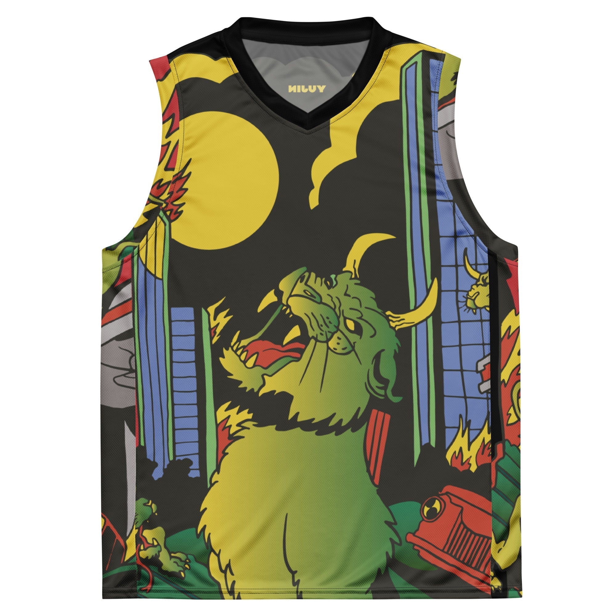 Devil Cat Recycled Basketball Jersey - Lolomo!
