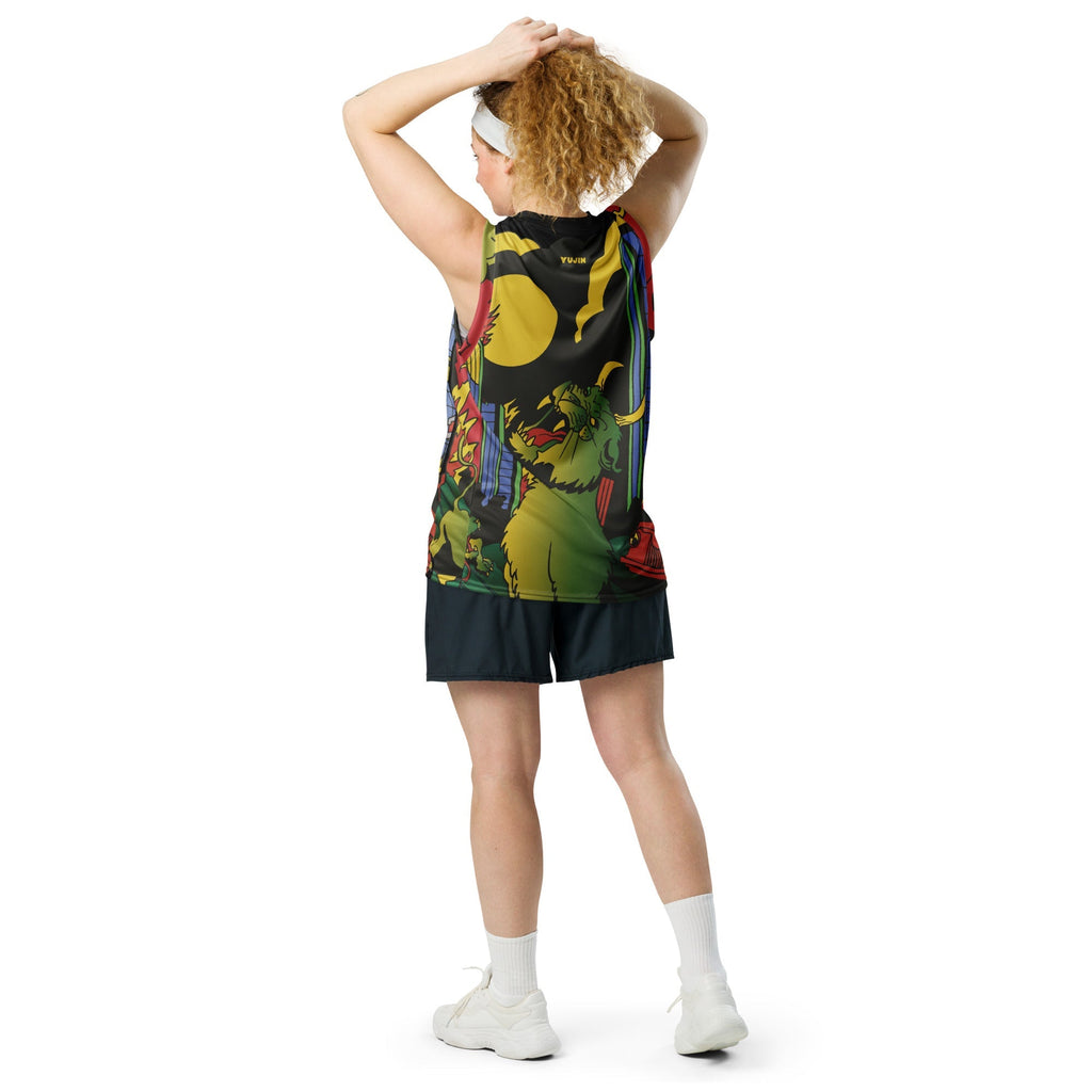 Devil Cat Recycled Basketball Jersey - Lolomo!