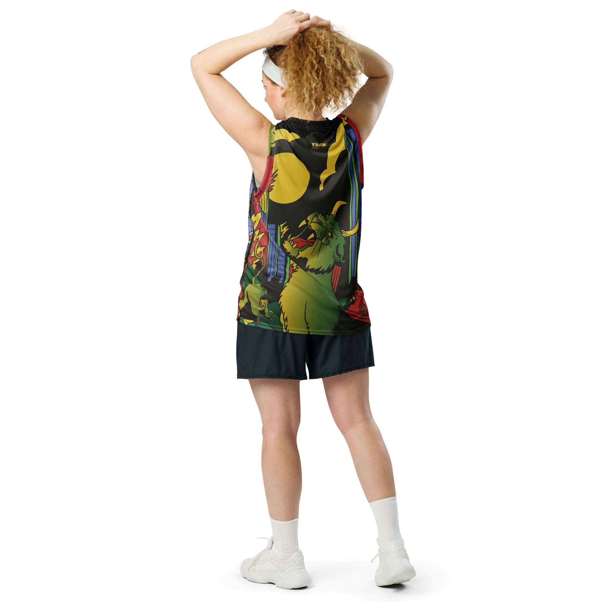 Devil Cat Recycled Basketball Jersey - Lolomo!