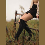 Over The Knee Fleece Socks - Domino