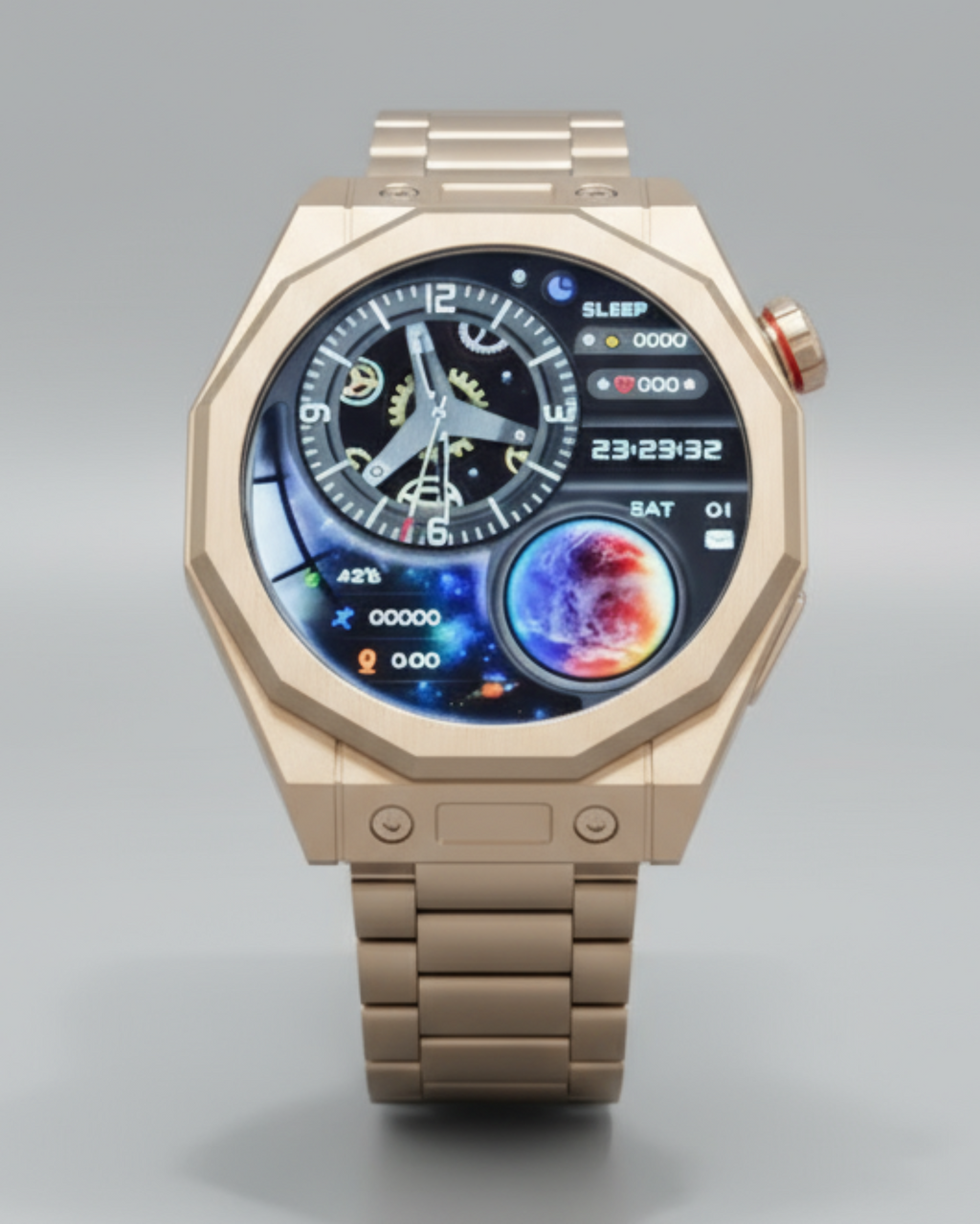 Dapr Watches- Men's Smartwatch – Collector-Grade Tech, Angular Style – "The Octagon"