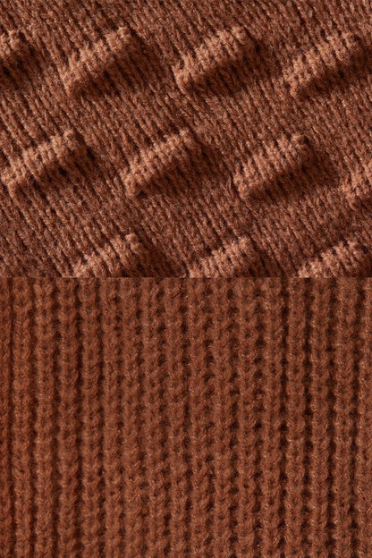 Plus Oversized Pompom Sleeve Cardigan