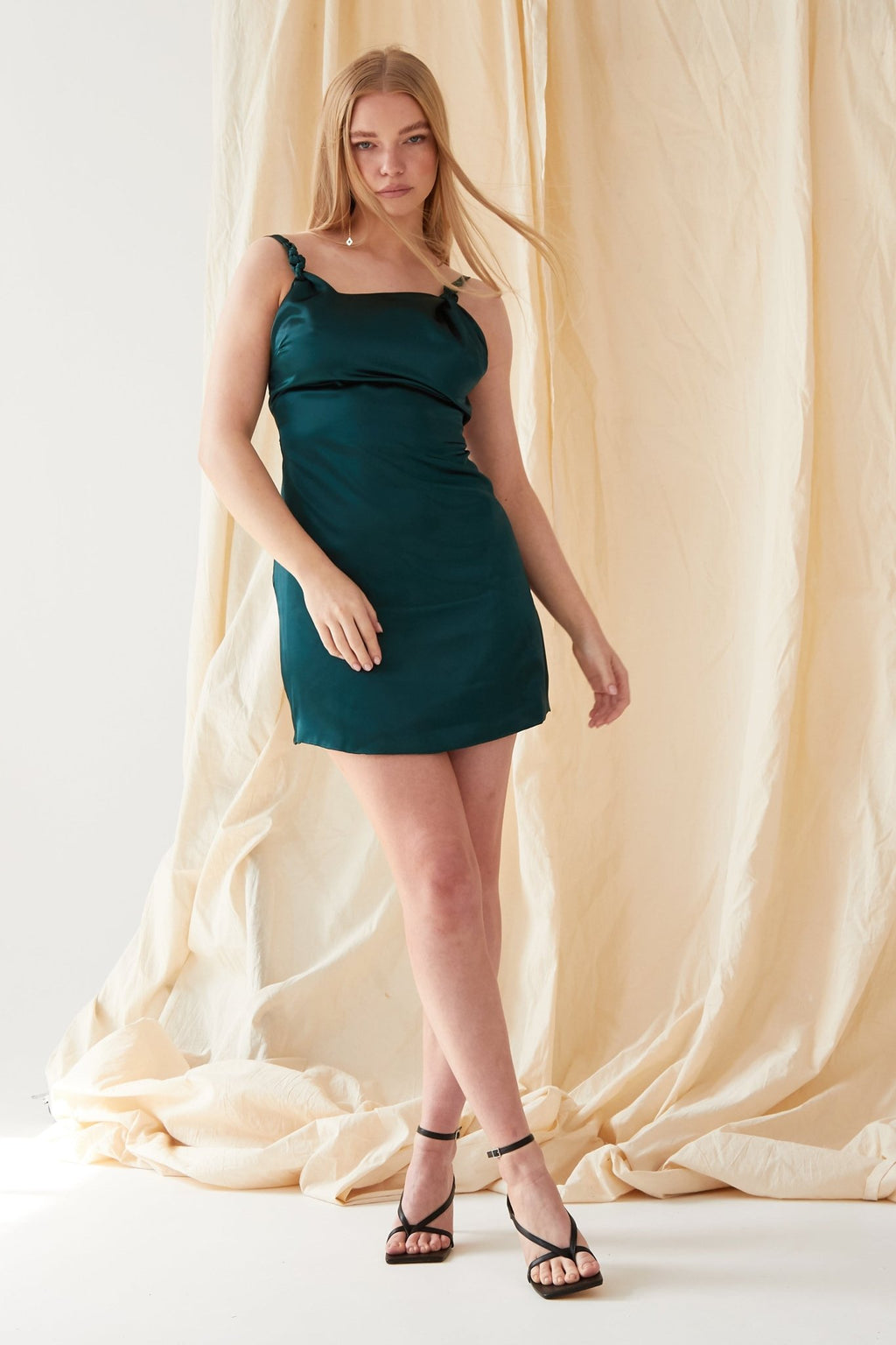 Emerald Green Mini Dress - Lolomo!