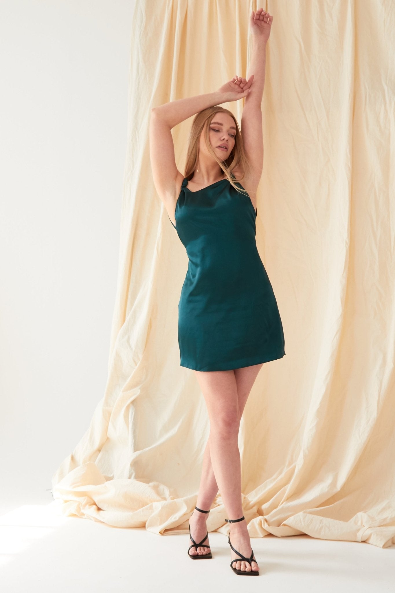 Emerald Green Mini Dress - Lolomo!