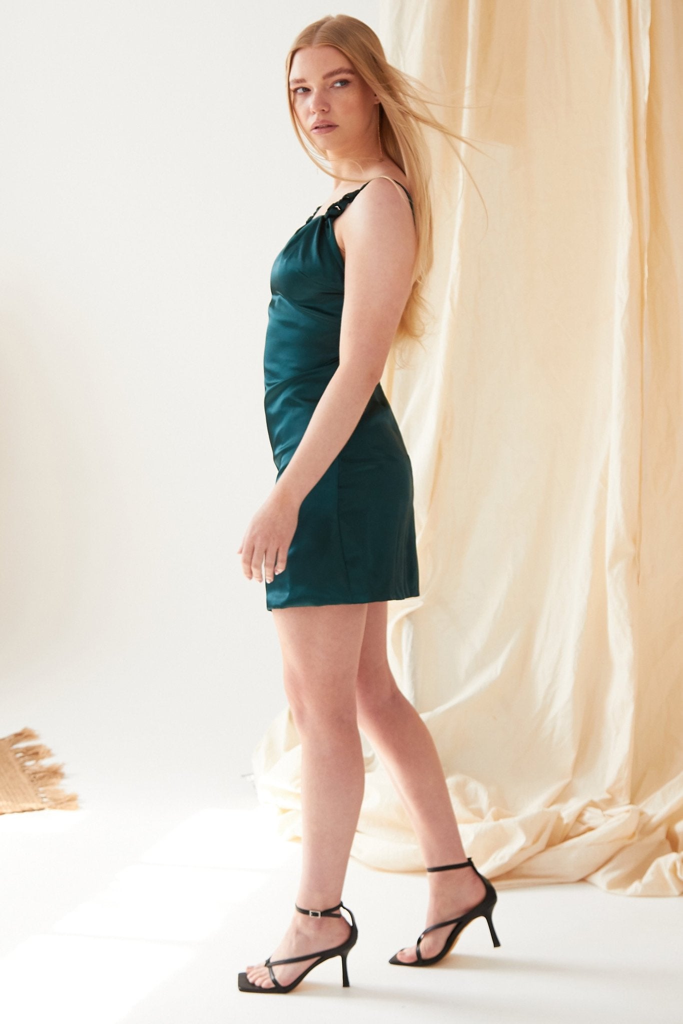 Emerald Green Mini Dress - Lolomo!