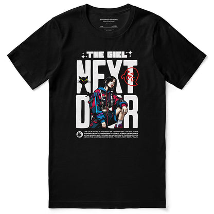T-shirt chat La fille d'à côté