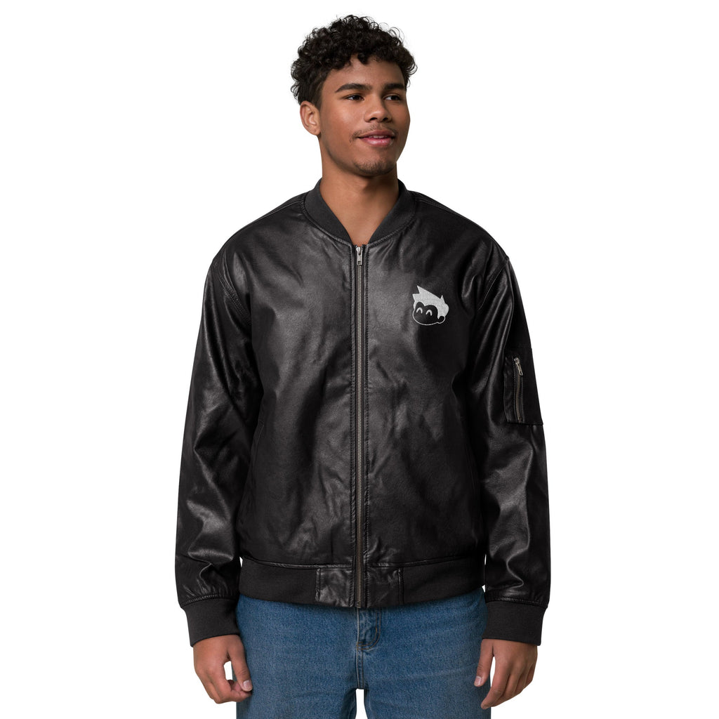 Gimbo Leather Bomber Jacket - Lolomo!
